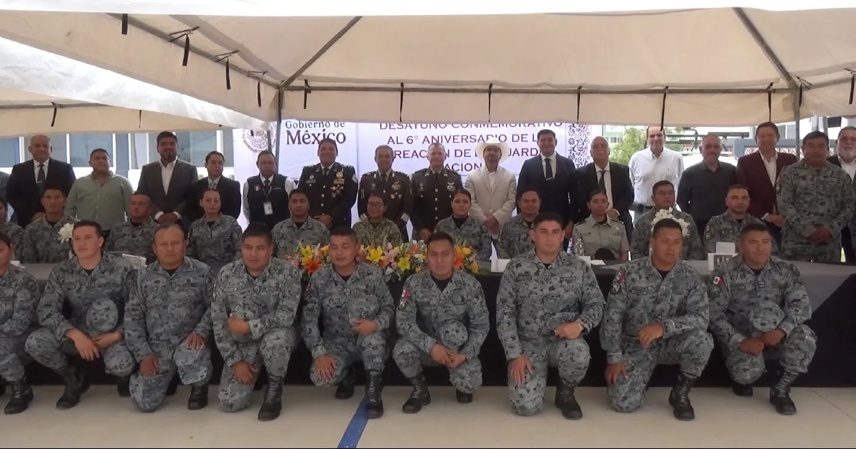 Celebran sexto aniversario de la creación del 33 batallón de la Guardia Nacional en PN