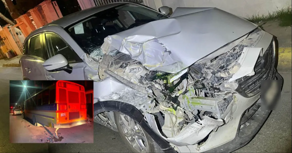 Se registra choque entre automóvil y camión de transporte en Acuña