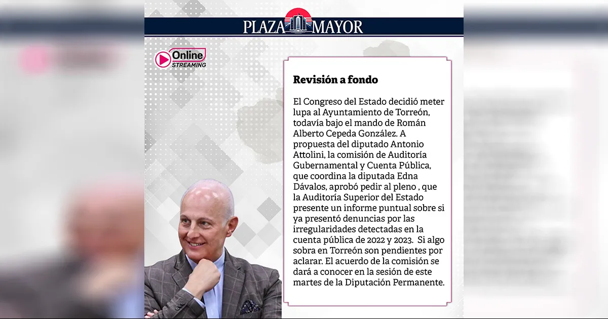 Si algo sobra en Torreón son pendientes por aclarar.