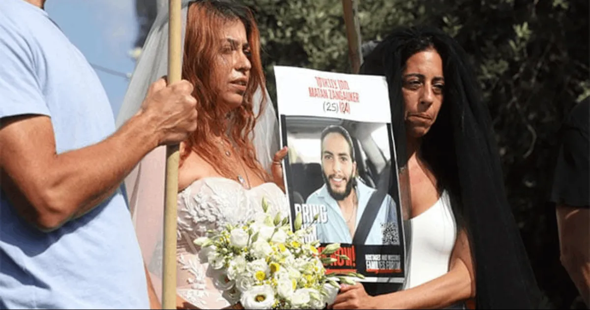 Exrehén mexicana celebra boda simbólica en Tel Aviv mientras su pareja sigue cautiva en Gaza