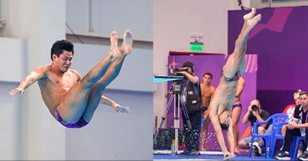 El clavadista David Vázquez conquistó medalla de oro en la prueba trampolín de tres metros, mientras su compatriota Jesús Agúndez se llevó la plata.