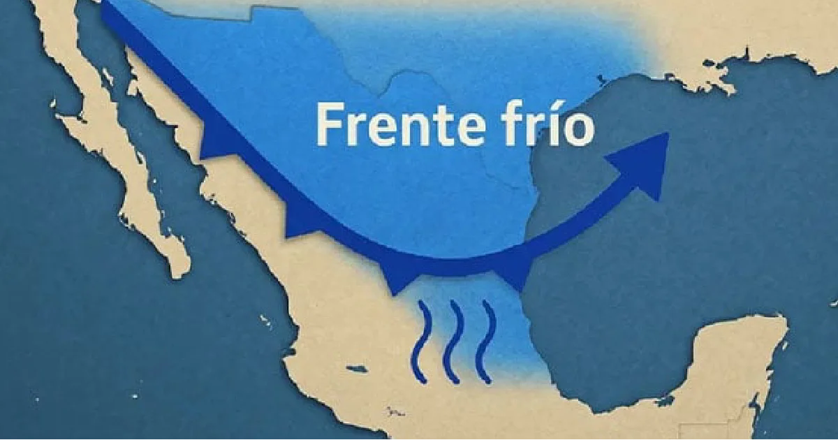 La Comisión Nacional del Agua difundió un mapa del primer frente frío pronosticado para esta temporada; estos son los estados afectados