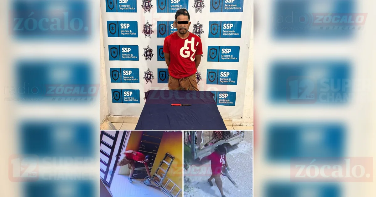 El detenido quedó a disposición de las autoridades por el delito de portación de armas prohibidas.