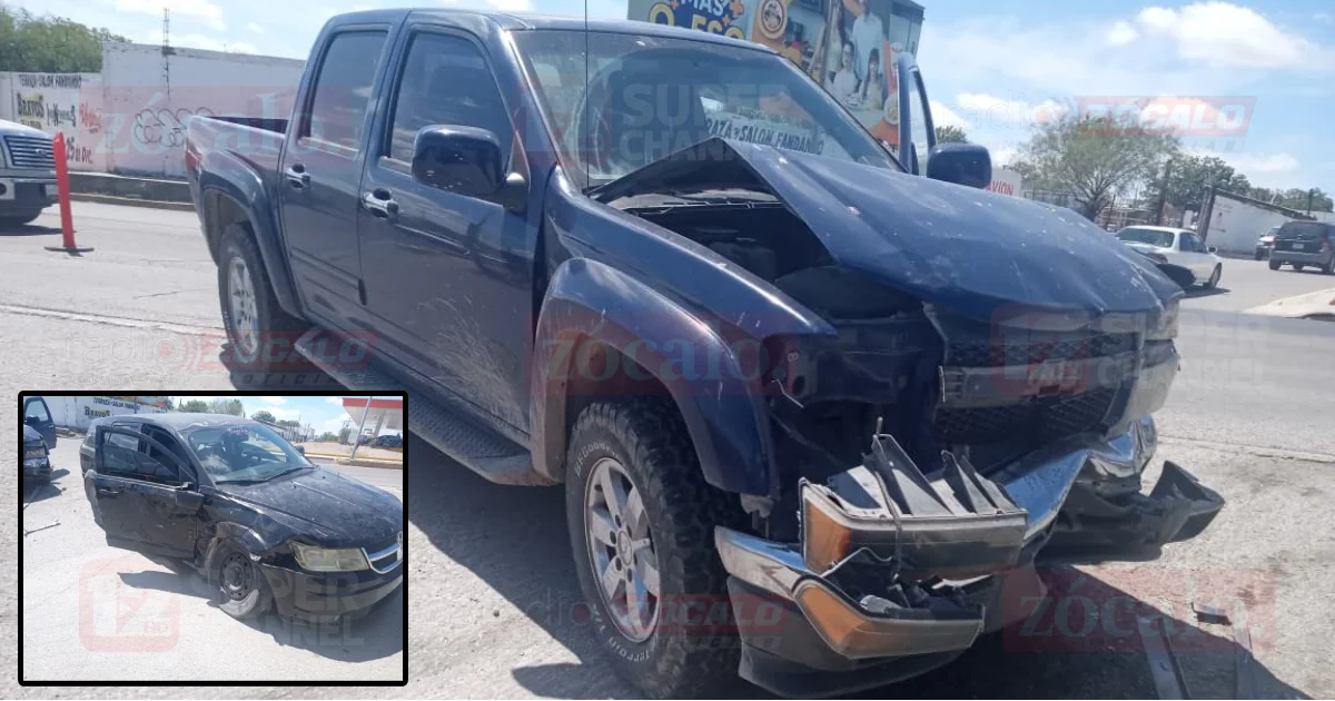 Afortunadamente, no se reportaron personas lesionadas, aunque ambas unidades resultaron con daños materiales.