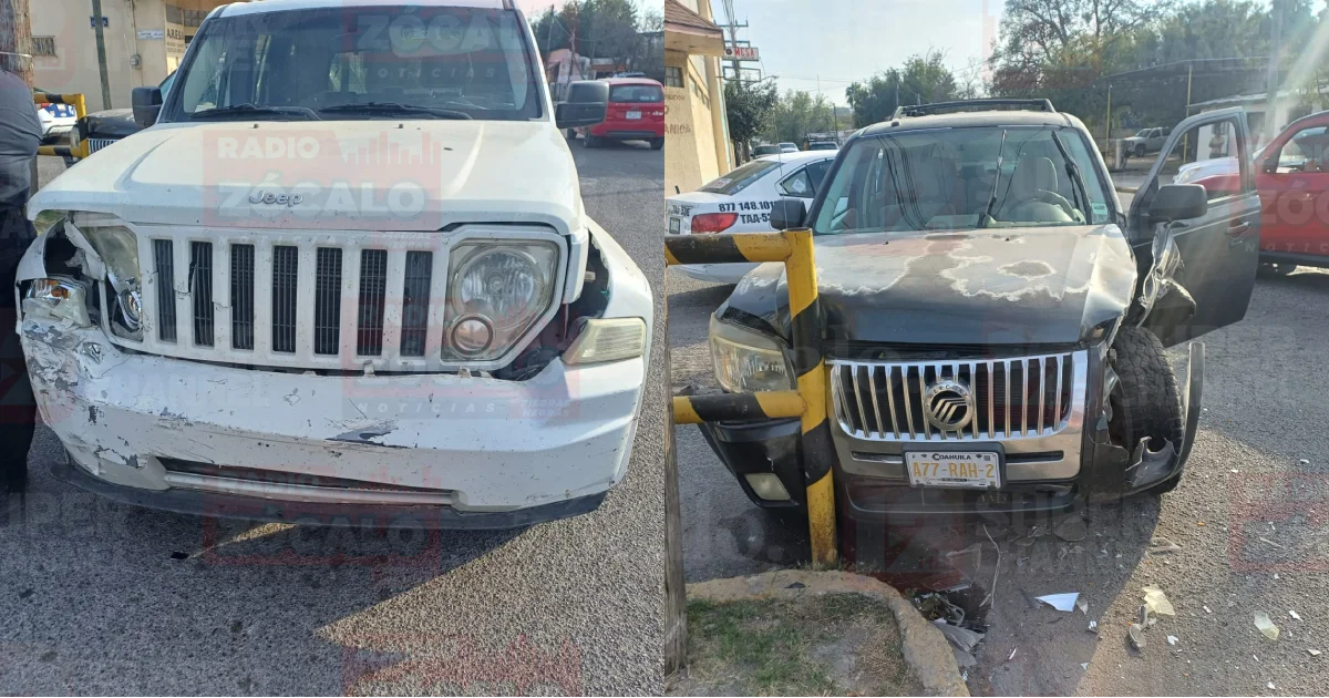 No respeta rótulo de alto y ocasiona aparatoso choque