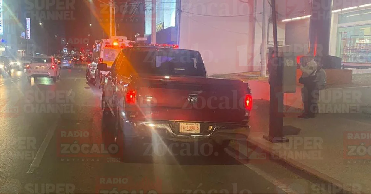 Ciclista es impactado por una camioneta en Av. Emilio Carranza