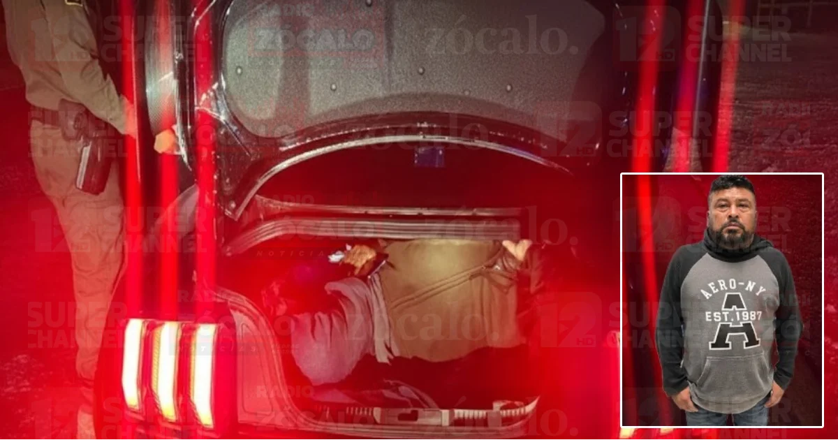 Transportaba a un inmigrante oculto en la cajuela