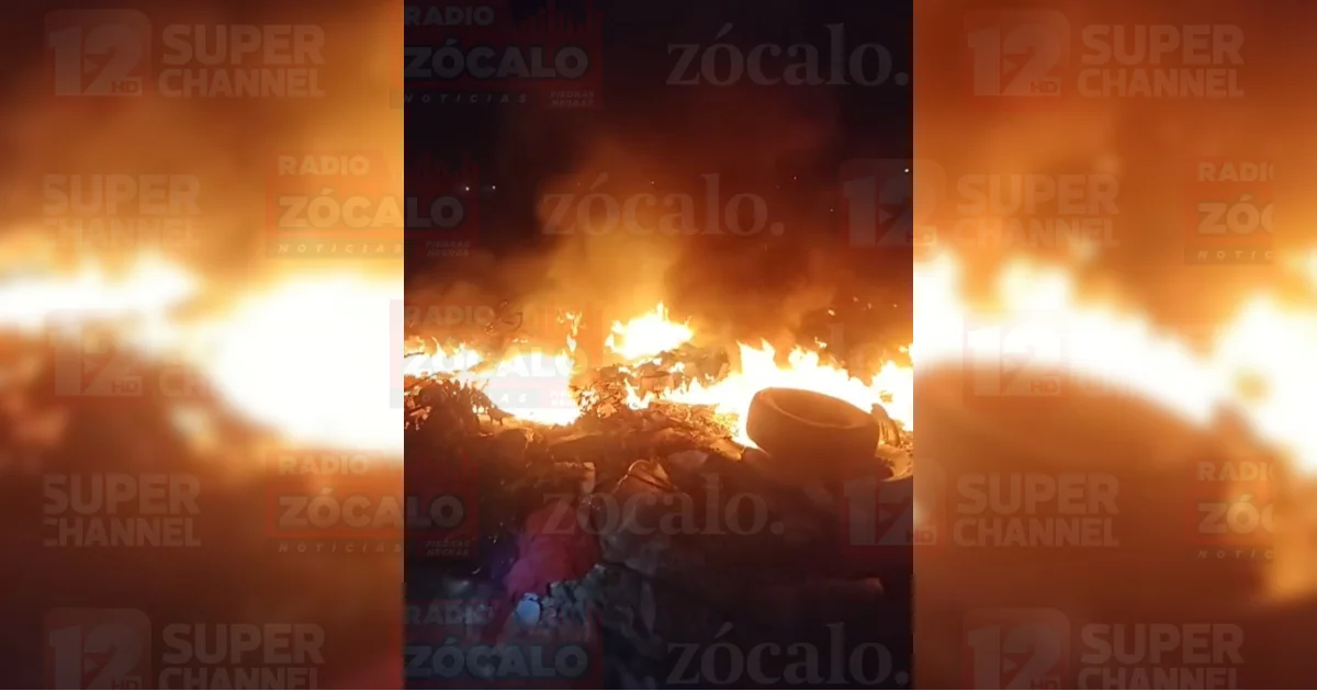 Controlan incendio en basurero clandestino