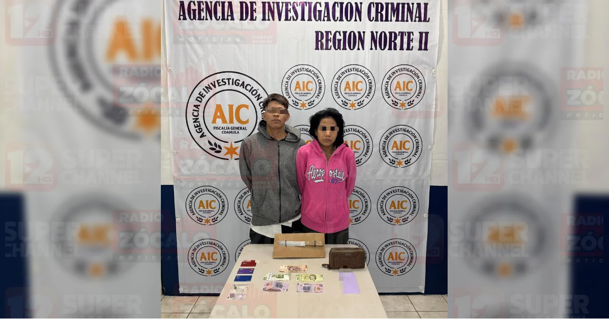Arrestan a pareja por robo con intimidación