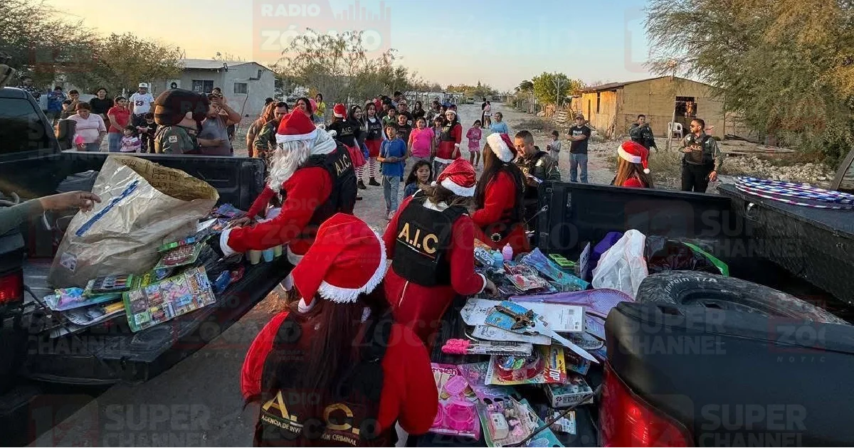 AIC realiza entrega de regalos en colonias Nueva Creación y Lucio Cabañas
