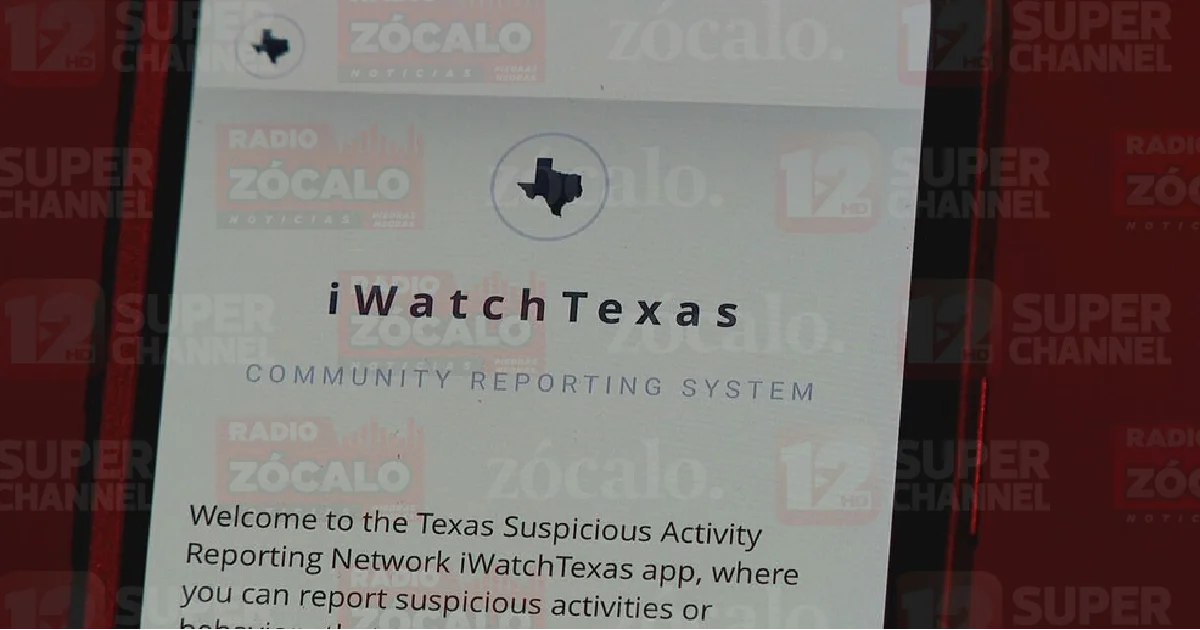 Los reportes pueden realizarse mediante la aplicación móvil gratuita iWatchTexas, en el sitio web iwatchtx.org o a través del número telefónico 844-643-2251.