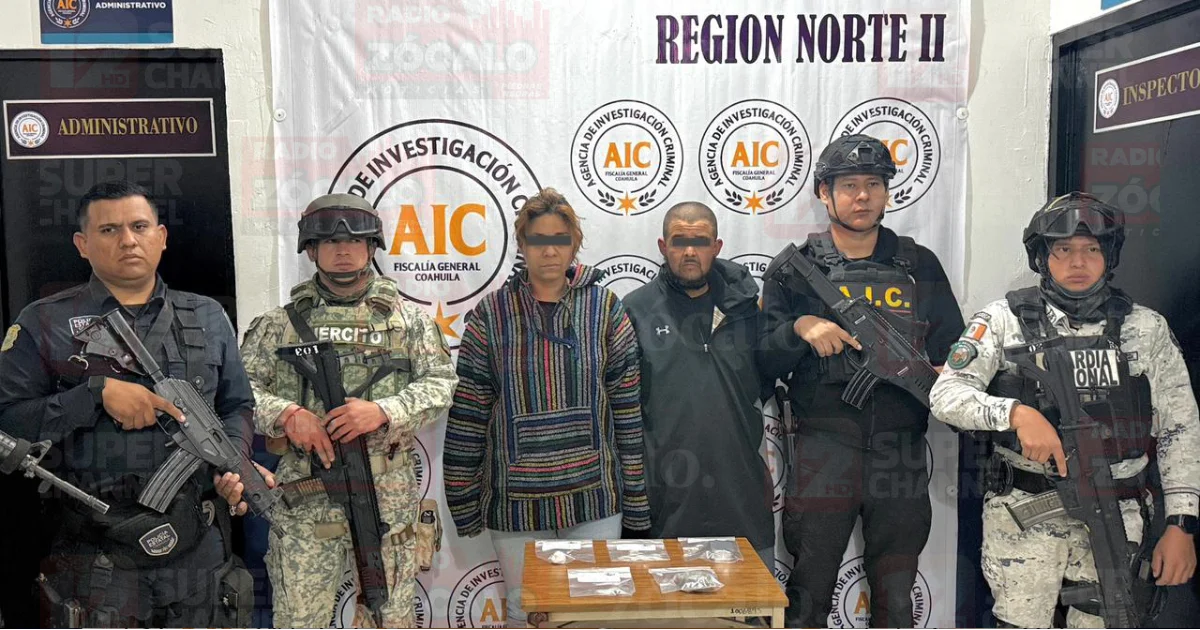 Detienen a dos por posesión de narcóticos en la colonia Tierra y Libertad