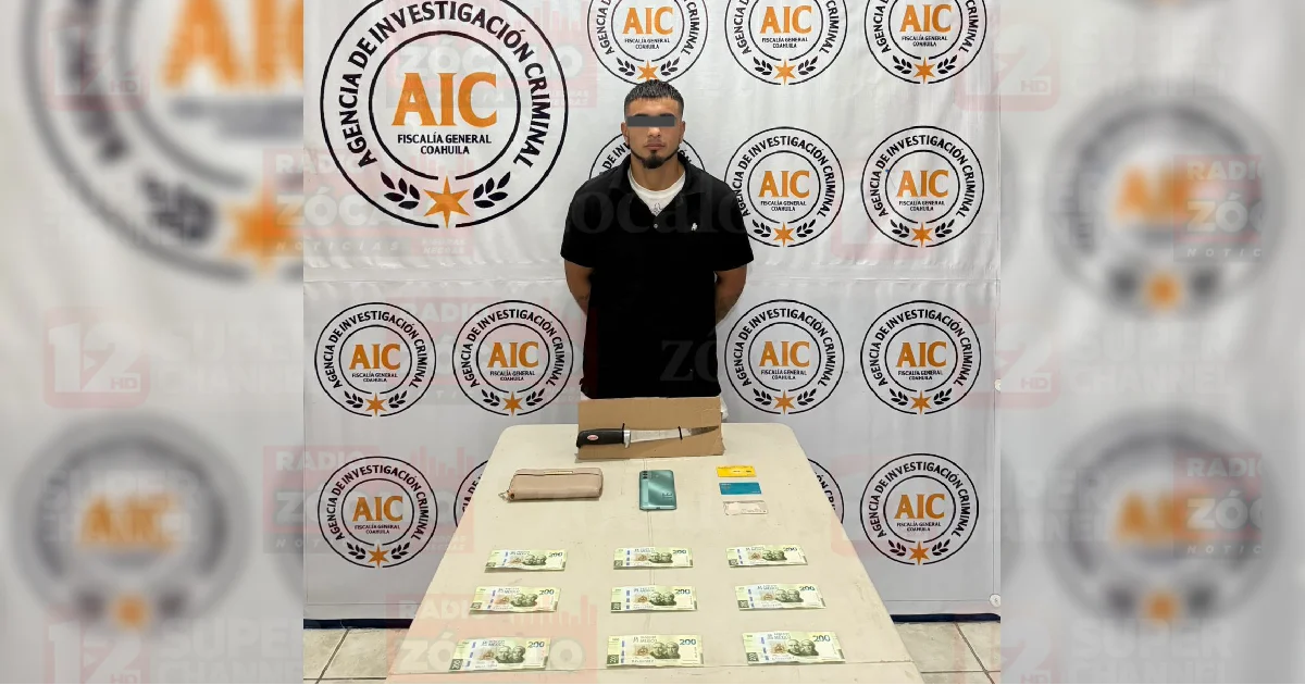 Arrestan a “El Pinini” por robos con violencia a transeúntes