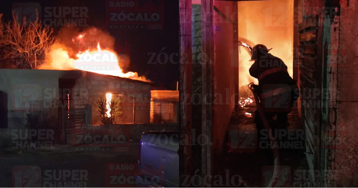 Incendio consume vivienda en la colonia Francisco Saracho