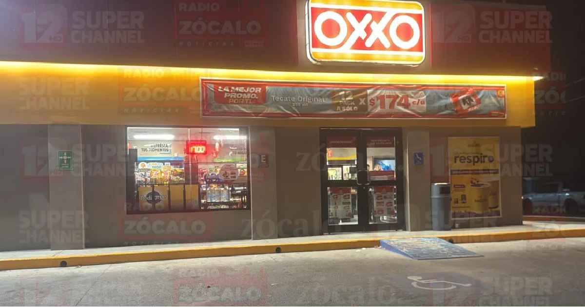 Sujeto se lleva casi 3 mil pesos al robar Oxxo