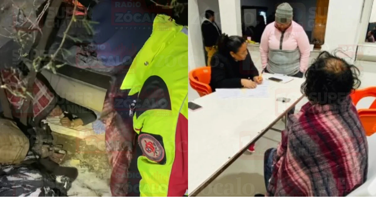 Resguardan a más de 40 personas por bajas temperaturas