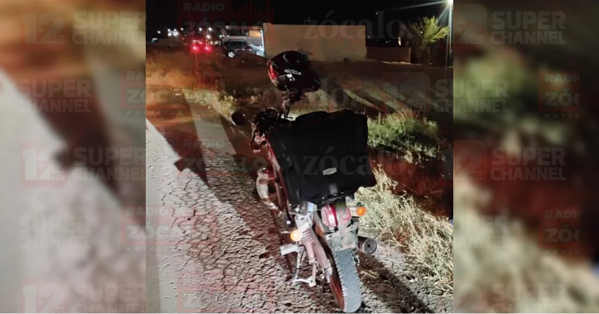 Motociclista resulta lesionado tras derrapar