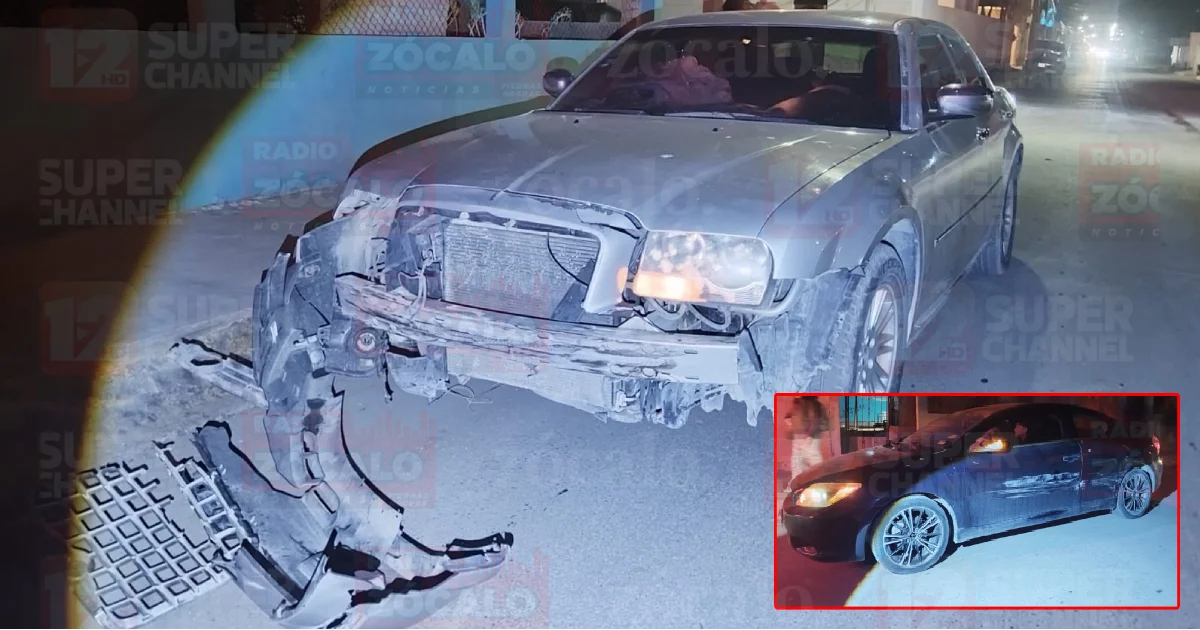 Choque entre tres vehículos deja solo daños materiales