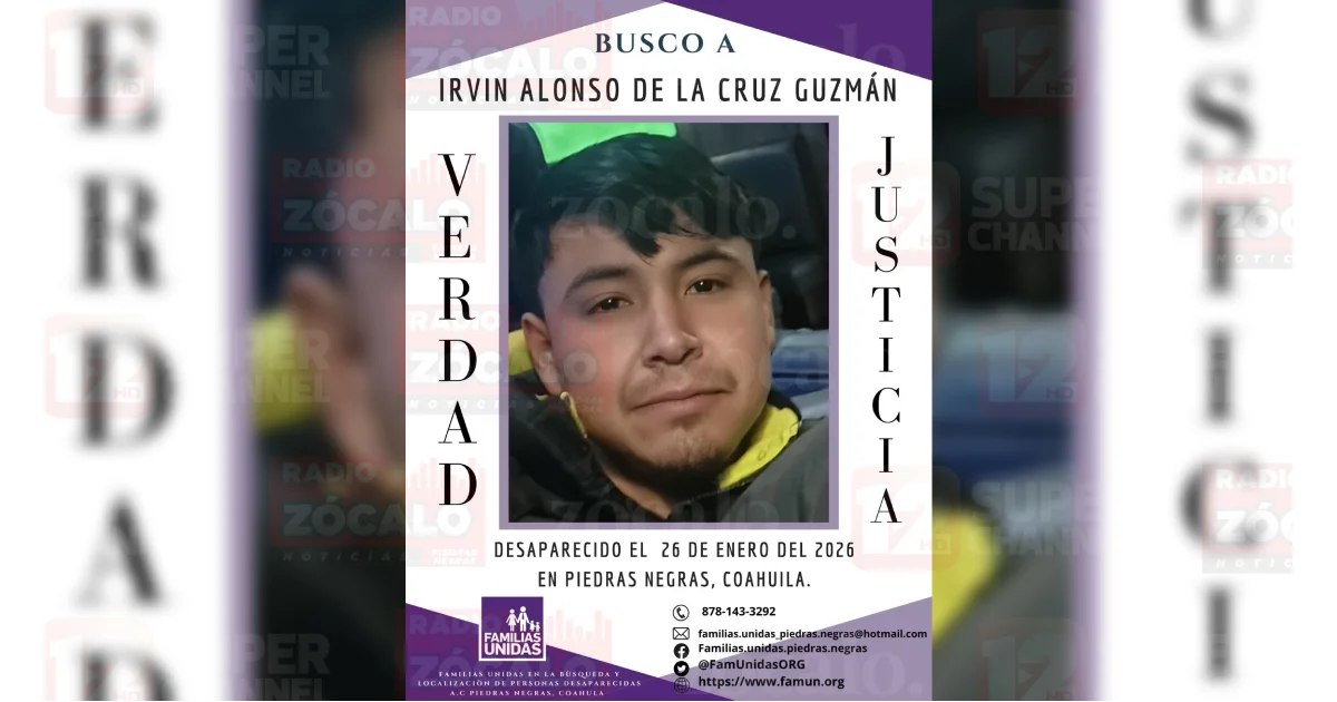 Se solicita apoyo ciudadano para dar con su paradero