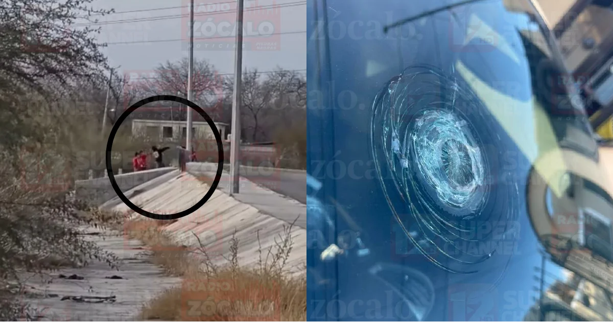 Alertan por pedradas a vehículos en movimiento