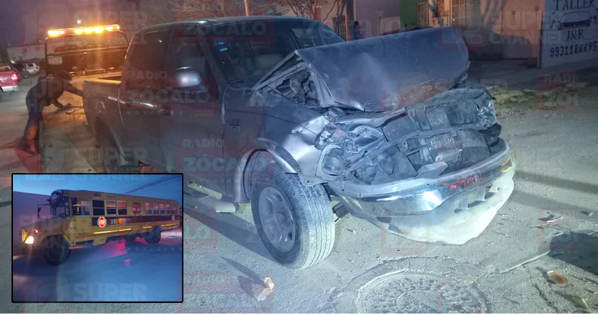 Camión de maquiladora participa en percance vial